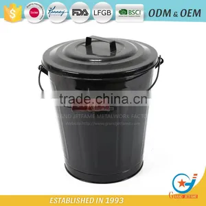 Iron Powder Coating Ash Bucket and Shovel Metal Coal Scuttle thumbnail-1