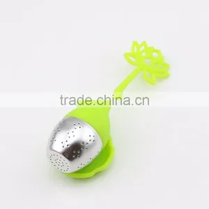 High Quality Metal Tea Infuser With Silicone Handle thumbnail-6