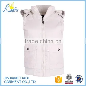 Sleeveless Girls Kurti Designs Sleeveless Down Jacket Sunnytex Zipper Front Working OEM Service Waistcoat For Women thumbnail-1