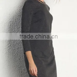 Long Sexy Lady Furcal Straight Skirt/V Collar Simple in the Back Skirt thumbnail-3