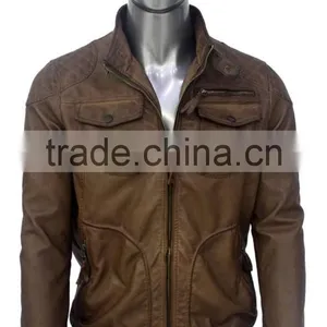 ALIKE Man Jacket pu Jacket Latest Fashion Jacket thumbnail-1