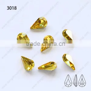 AAAAA Grade Water Drop Shape Crystal Glass Fancy Stones thumbnail-1