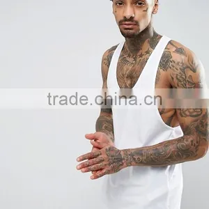 High Quality New Design Summer Cooling Custom White Color Gym Wear Comfortable Cotton Spandex Casual Men's Sport Vest thumbnail-1