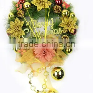 HFR-T339 Artificial Christmas Flowers Christmas Wreath thumbnail-1
