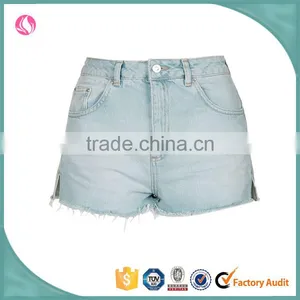 Wholesale Washed Hot Summer Girl Shorts Booty Raw Hem Denim Jeans Shorts 2016 thumbnail-1