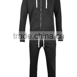 Cheap Wholesale Plain Tracksuit 100% Polyester Hoodie Tracksuit for Men thumbnail-3