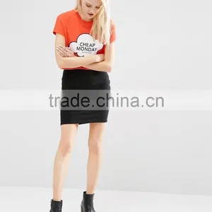 China Garment Factories 100% Cotton Women t Shirt Silk Screen Print thumbnail-4