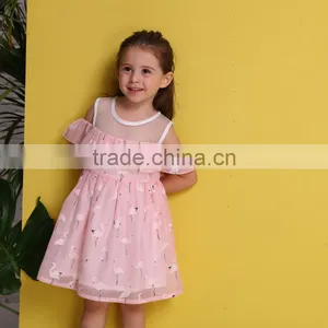 2017 Breathable Fabric Polyester Girls Dress Casual Beautiful Baby Dress thumbnail-1