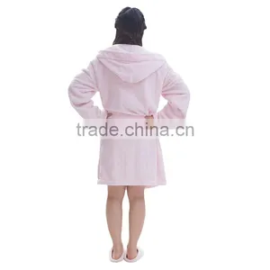 Wholesale Hooded Mature Women Sexy Bathrobe Gift Set thumbnail-2