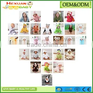 Hooded Animal Bathrobe Cartoon Baby Towel Character 17 thumbnail-1