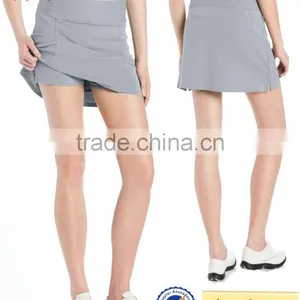Custom Tennis Skirt With Pockets Girls Womens Elastic Waist Sports Skirt thumbnail-3