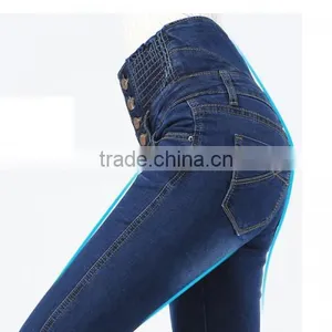 High Waist Women Pencil New Pants Design for Girl Skinny Jeans Pants Types thumbnail-6