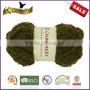 Charmkey High Tenacity Polyester Yarn Soft Fluffy Yarn for Knitting Baby Hats thumbnail-2