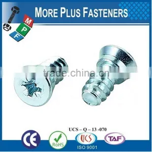 Made in Taiwan Flat Countersunk Head Euro Screw thumbnail-4