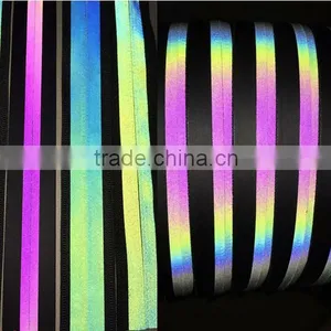 2017 3m Reflective Ribbon Tape, Rainbow Color Reflective Strip, Iridescent Reflective Tape thumbnail-2