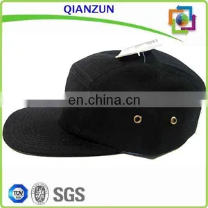 Custom Gold Cotton Hat/ Leather Strap Button 5 Panel Hat Cap thumbnail-4