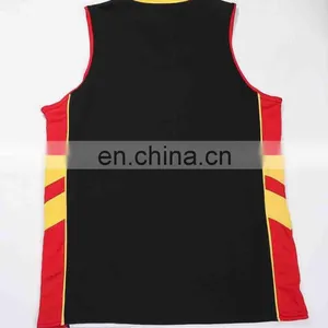 Low MOQ Sublimation Printed Polyester Reversible Basketball Tank Top thumbnail-2