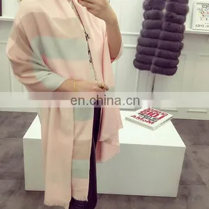 Solid Cashmere Textile Scarf Shawl Autumn for Women Cape Fringe Fashion Scarves thumbnail-3