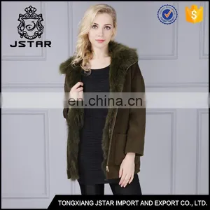 Top Quality Australia Sheepskin Ladies Wool and Cashmere Coat Sale thumbnail-1