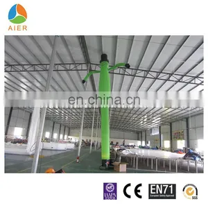 Green Air Dancer,mini Inflatable Sky Air Dancer/ Dancing Man With LED Light thumbnail-2