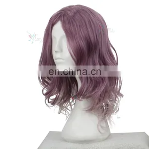 Styler Brand Popular Mazarine Dark Purple Mix Color Cosplay Curly Wig thumbnail-2