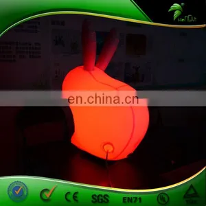 Giant LED Inflatable White Rabbit Events In Stage Decoration For The Party Event Party Supplies Night Club thumbnail-5