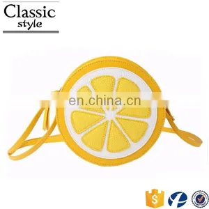 CR SuperMagic Womens Cute 3D Shape Lemon Cross-Body Shoulder Bags Small Round Handbags thumbnail-1