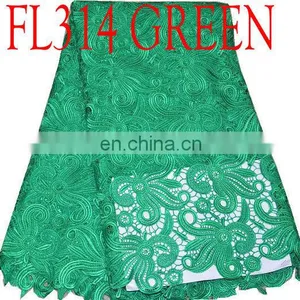 Free Shipping Cheap African Yellow Guipure Lace Fabric African Cord Lace thumbnail-6