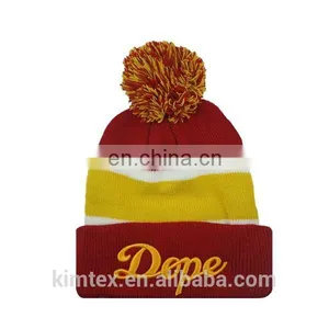 Wholesale Acrylic Knitted Custom Pom Pom Hat thumbnail-1