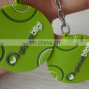 Round Shaped Personalized Cool Soft Pvc Keychain thumbnail-4