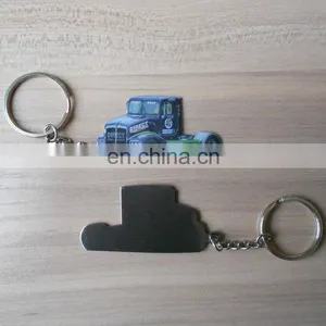 Metal Stainless Iron Printing Truck Key Chains thumbnail-1