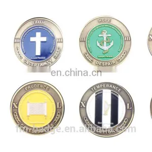 Custom Fashion Metal Coin Anti Brass Challenge Coin,charity, Hope, Justice,faith Souvenir Custom Challenge thumbnail-1