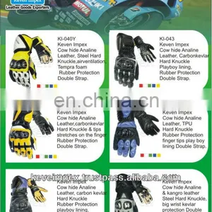 Motorcycle Gloves Genuine Leather Gloves Racing Gloves Sports Gloves Motorbike Gloves Gauntlet Gloves 2017 thumbnail-1