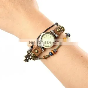 Wholesale Cheap New Design Fashion Beauty Watches Genuine Leather Butterfly Charm Watching Ladies thumbnail-2