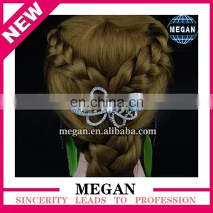 Cheap Silver Plated Bowknot Shape Rhinestone Hair Clips Ornament for Girls thumbnail-3