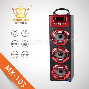 Wooden Portable Bluetooth Speaker With Karaoke FM Function thumbnail-2