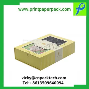 Modern Superior Embossing Handmade Paper Jewelry Storage Boxes Hamper Donut Cookie Gift Paper Box thumbnail-3