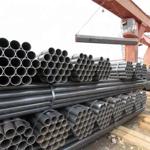 Tianjin Shengteng BS 1387 / ASTM A53 Mild Black Structure Steel Pipe thumbnail-1