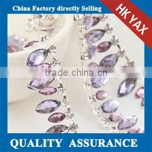X0701 Bridal Resin Rhinestone Decoration, Bling Bling Rhinestone Trimming, Crystal Rhinestone Decoration thumbnail-1