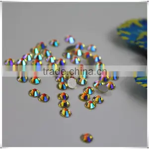 Factory Price Wholesale Crystal AB Flatback Hotfix Rhinestones for Sarees Wedding Dresses thumbnail-6