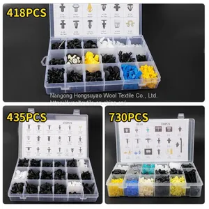 Plastic Snap Rivets Black Auto Plastic Clips Fasteners Car Plastic Rivets Set for Honda thumbnail-4