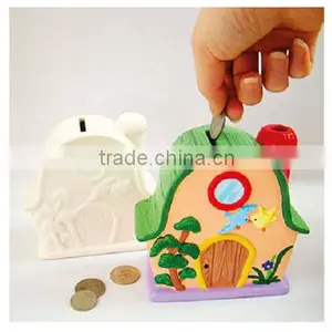 Ceramic House Coin Bank Large Kit thumbnail-1