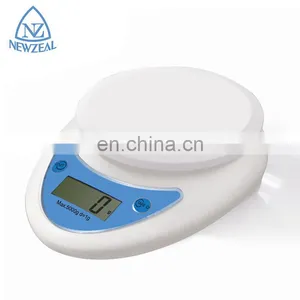 New Custom LCD 1g5Kg Big Weighing ABS Plastic Bowl Digital Kitchen Scale thumbnail-4