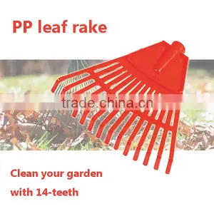 (8-1402) 22 Teech Plastic Material Leaf Collecting Lawn Rake thumbnail-2