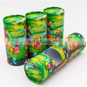 Custom Recycled Cylinder Side-window Bottle Paper Tube Packaging thumbnail-2