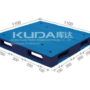 Leading Pallet Supplier of China Manufacturer 1111A PBTZ PLASTIC PALLET（BUILT-IN STEEL TUBE） thumbnail-1