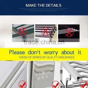 Wesda Stainless Steel and Alloy Bathroom Towel Shelf & Clothes Shelf A114 thumbnail-6