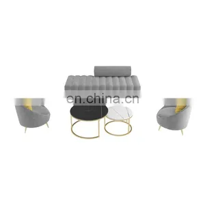 Nordic Beauty Salon Sofa Creative Leisure Reception Lounge Area Long Bar Hair Salon Clothing Store Small Sofa thumbnail-1