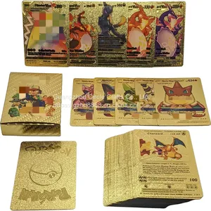Pokémon Gold Foil Card Card Dream Gold Foil Card Anime Cartoon Small Elves Pokémon Hot Stamping Card thumbnail-4