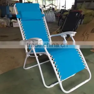 White Tube Zero Gravity Recliner Chair thumbnail-1